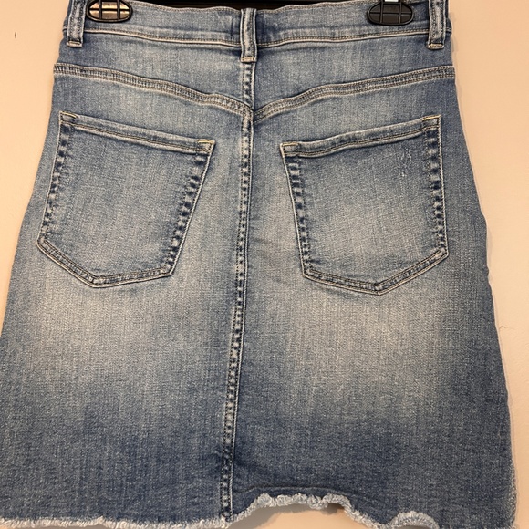 Denim Skirt with Butterfly Appliqué - Picture 2 of 3